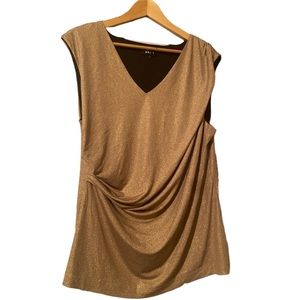 DKNY glitter scrunch top size XL NWOT excellent condition very flattering